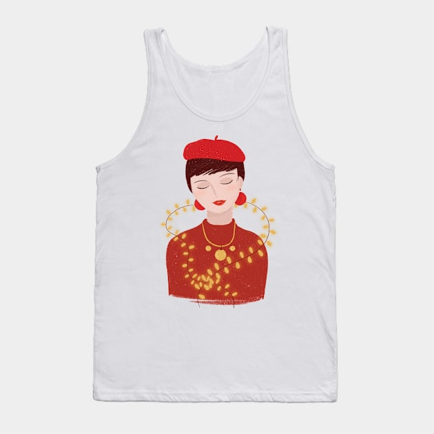 French Christmas fashion Tank Top by iulistration